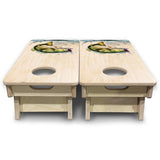 Mini Cornhole Boards - Natural Deer & Fish
