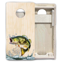 Mini Cornhole Boards - Natural Deer & Fish