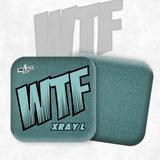 2026 WTF Cornhole X-RAY Aqua/Black carpet - ACL Pro Stamped Cornhole Bags - Set of 4 bags