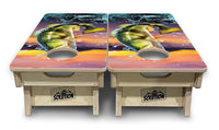 Mini Cornhole Boards - Bass Hole