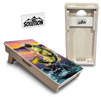 Mini Cornhole Boards - Bass Hole