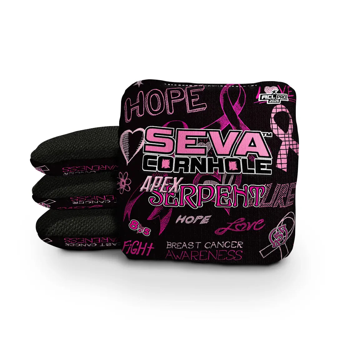 SEVA Cornhole - Breast Cancer Awareness Special Edition - Set of 4 Cornhole bags