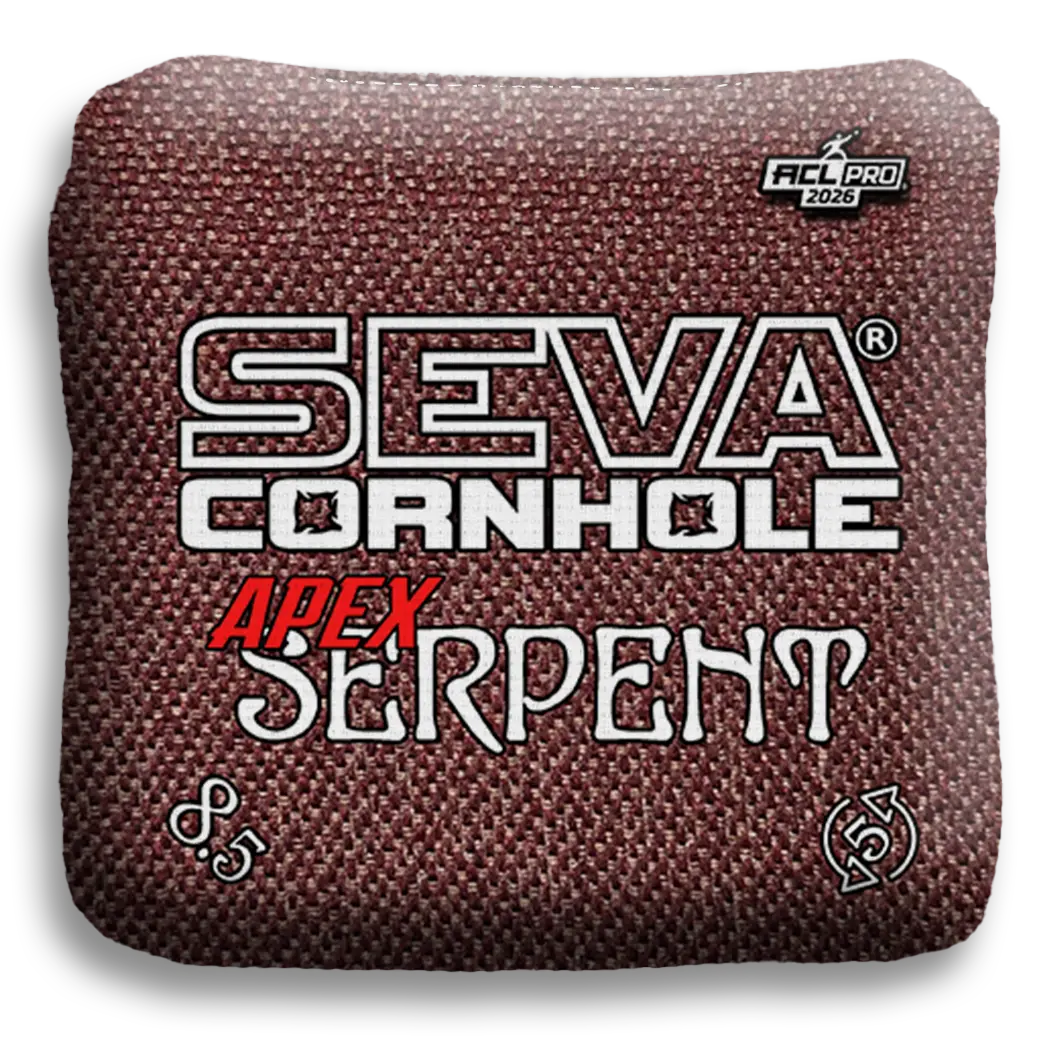 SEVA Cornhole - ApexSerpent Broadcast Approved Edition - Set of 4 Cornhole bags