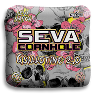 SEVA Cornhole - Guillotine 2.0 - Skulls and Flowers - Set of 4 Cornhole Bags