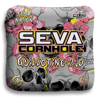 SEVA Cornhole - Guillotine 2.0 - Skulls and Flowers - Set of 4 Cornhole Bags