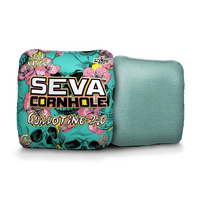 SEVA Cornhole - Guillotine 2.0 - Skulls and Flowers - Set of 4 Cornhole Bags