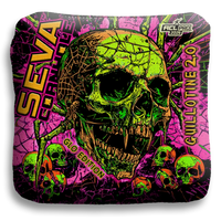 SEVA Cornhole - Halloween Special GLO Edition - Set of 4 Cornhole bags