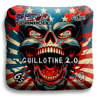 SEVA Cornhole - Guillotine 2.0 - Screaming Skull - Set of 4 Cornhole Bags