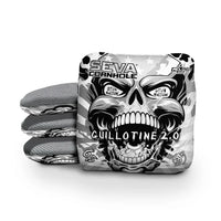 SEVA Cornhole - Guillotine 2.0 - Screaming Skull - Set of 4 Cornhole Bags
