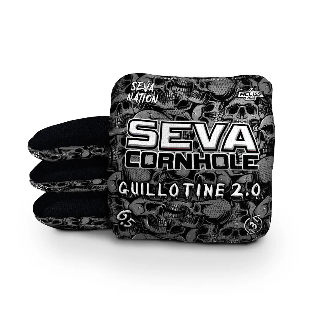 SEVA Cornhole - Guillotine 2.0 - Skulls - Set of 4 Cornhole Bags