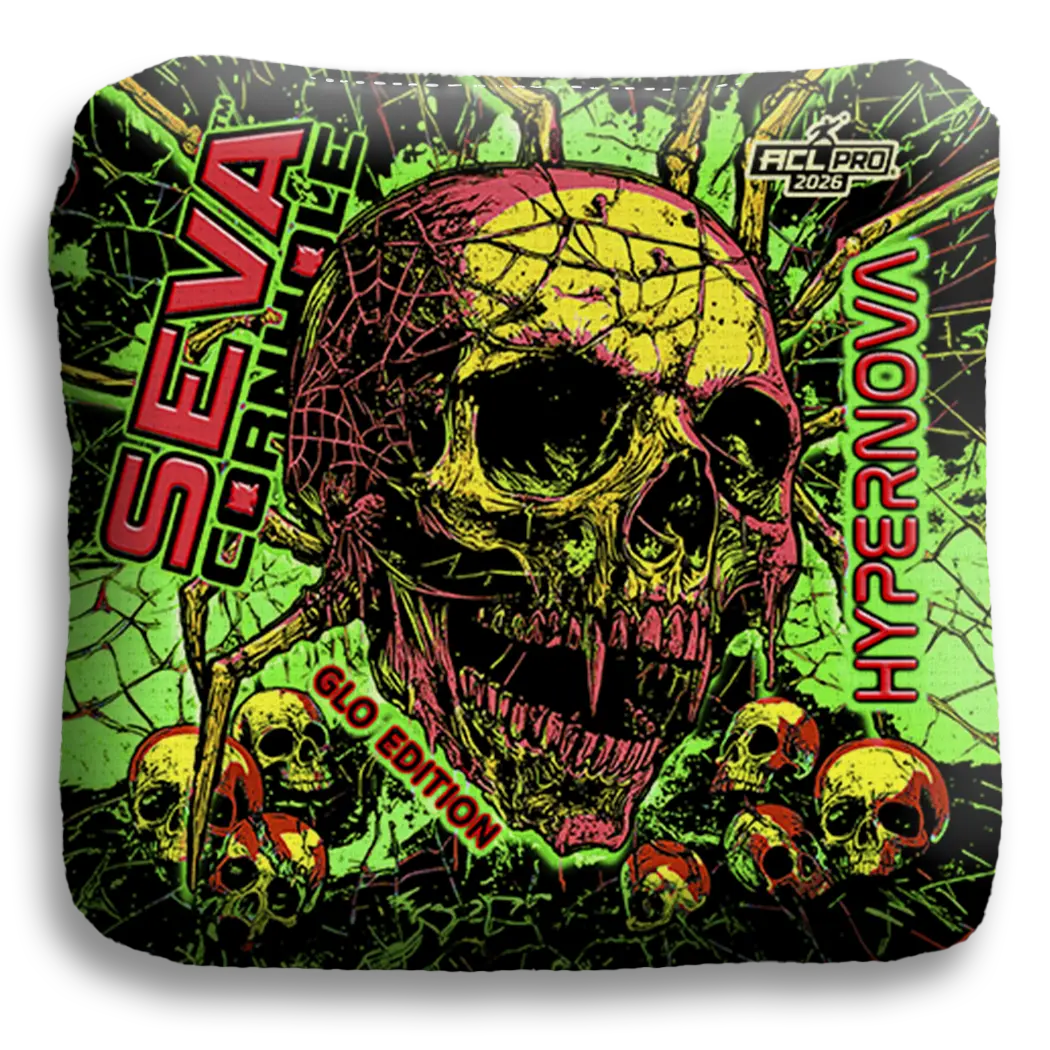 SEVA Cornhole - Halloween Special GLO Edition - Set of 4 Cornhole bags