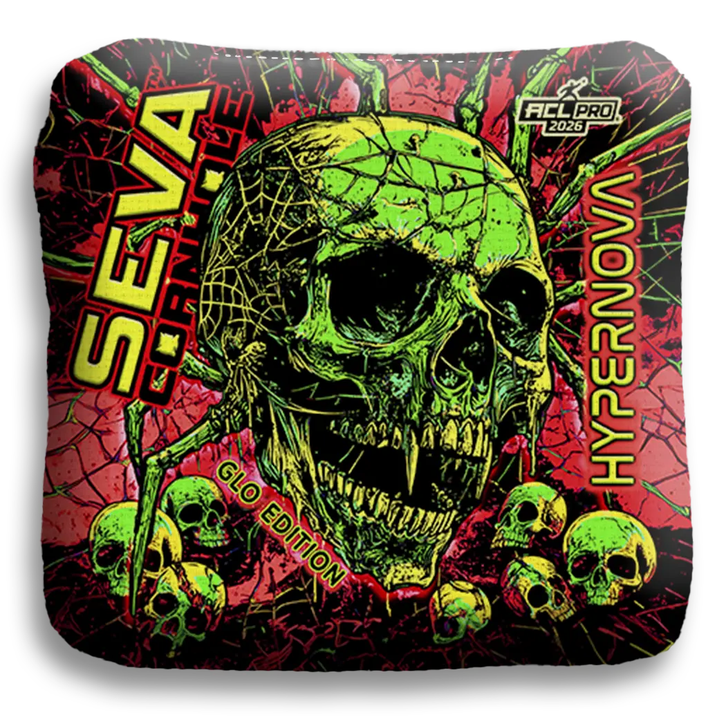 SEVA Cornhole - Halloween Special GLO Edition - Set of 4 Cornhole bags