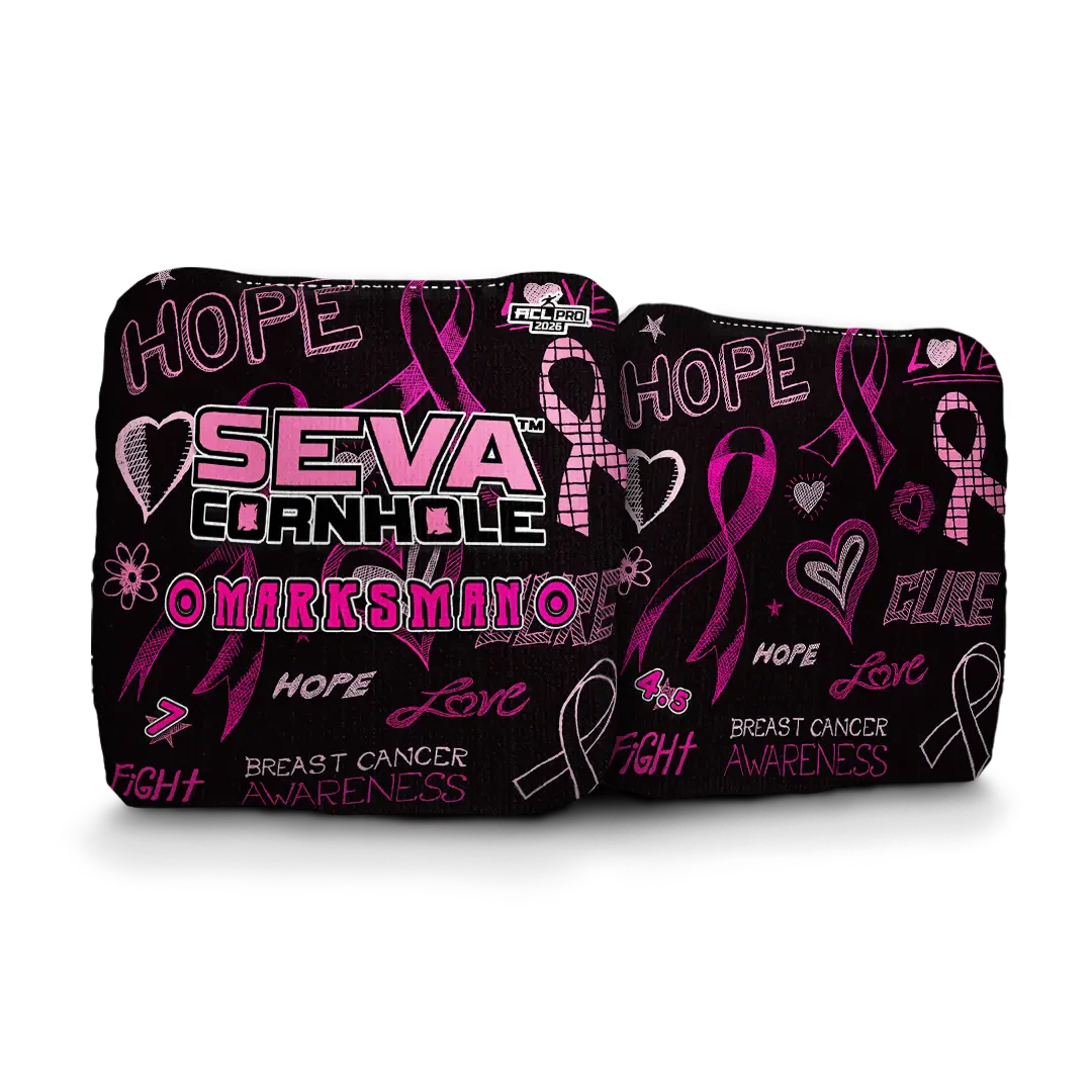 SEVA Cornhole - Breast Cancer Awareness Special Edition - Set of 4 Cornhole bags