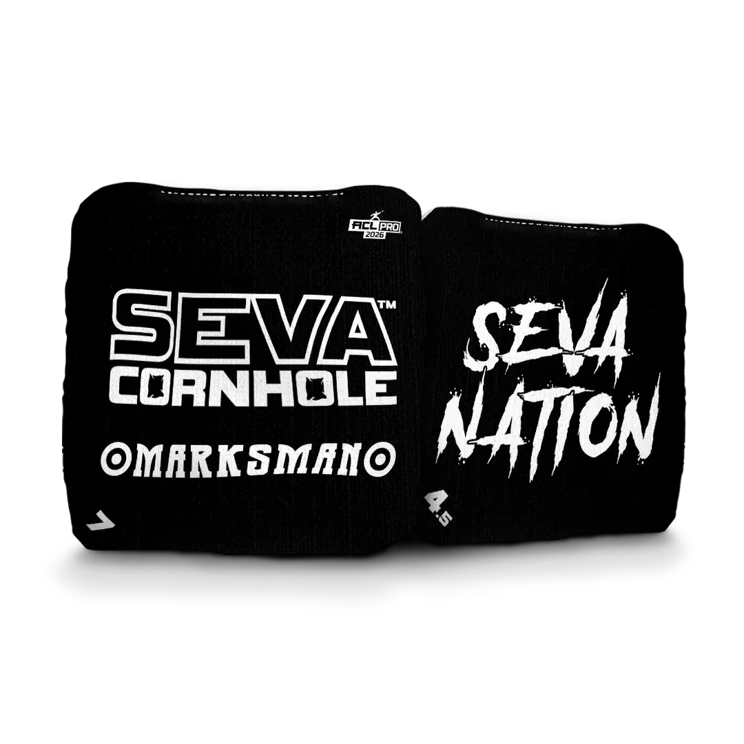 SEVA Cornhole - Marksman - Broadcast Edition - Set of 4 Cornhole bags