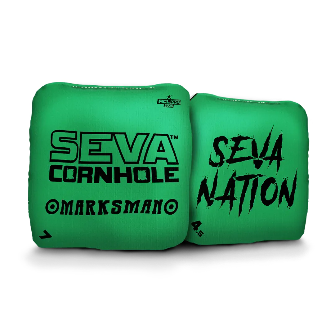 SEVA Cornhole - Marksman - Broadcast Edition - Set of 4 Cornhole bags