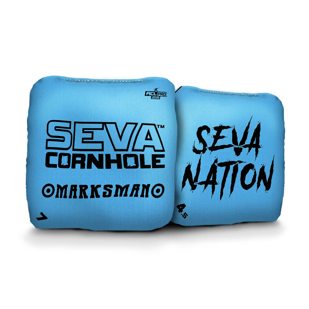 SEVA Cornhole - Marksman - Broadcast Edition - Set of 4 Cornhole bags
