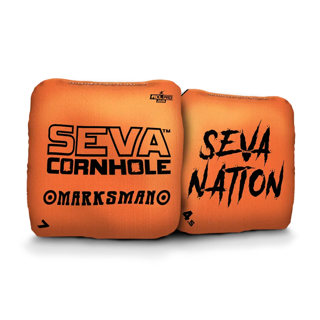 SEVA Cornhole - Marksman - Broadcast Edition - Set of 4 Cornhole bags
