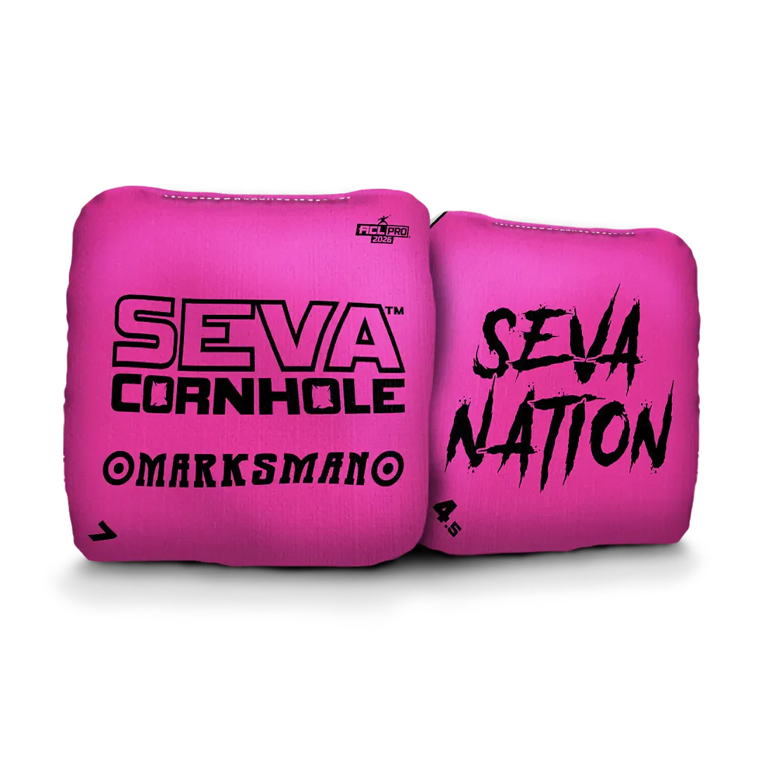 SEVA Cornhole - Marksman - Broadcast Edition - Set of 4 Cornhole bags