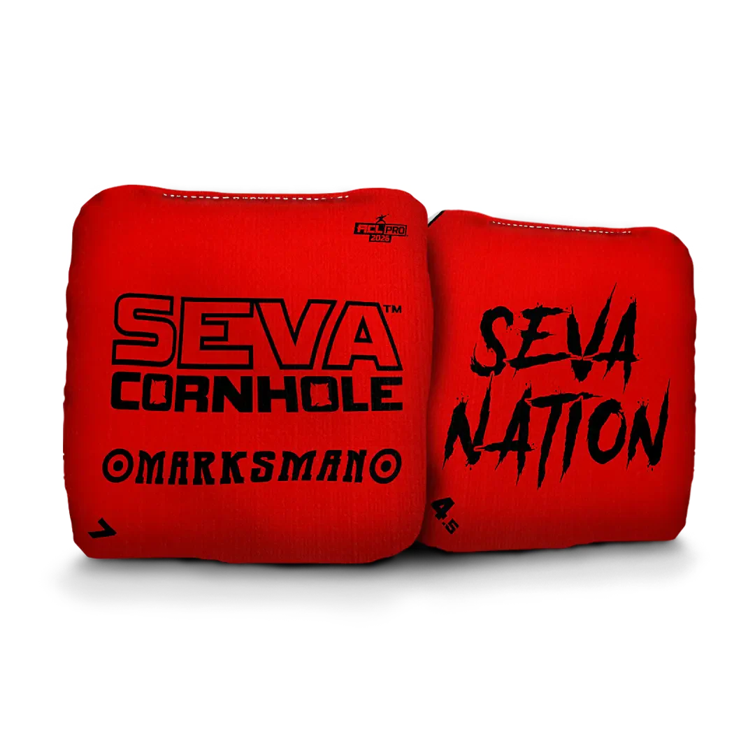 SEVA Cornhole - Marksman - Broadcast Edition - Set of 4 Cornhole bags