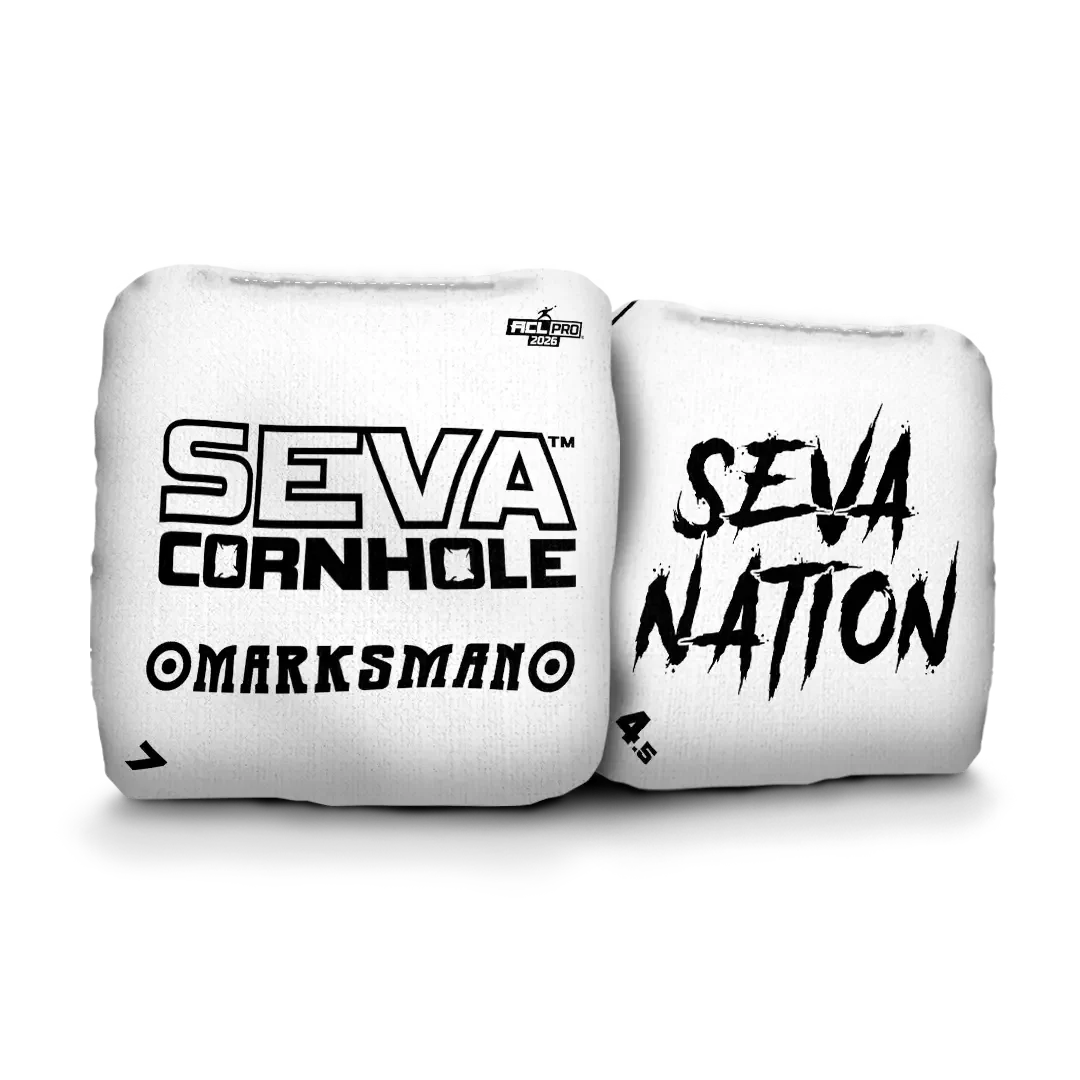 SEVA Cornhole - Marksman - Broadcast Edition - Set of 4 Cornhole bags