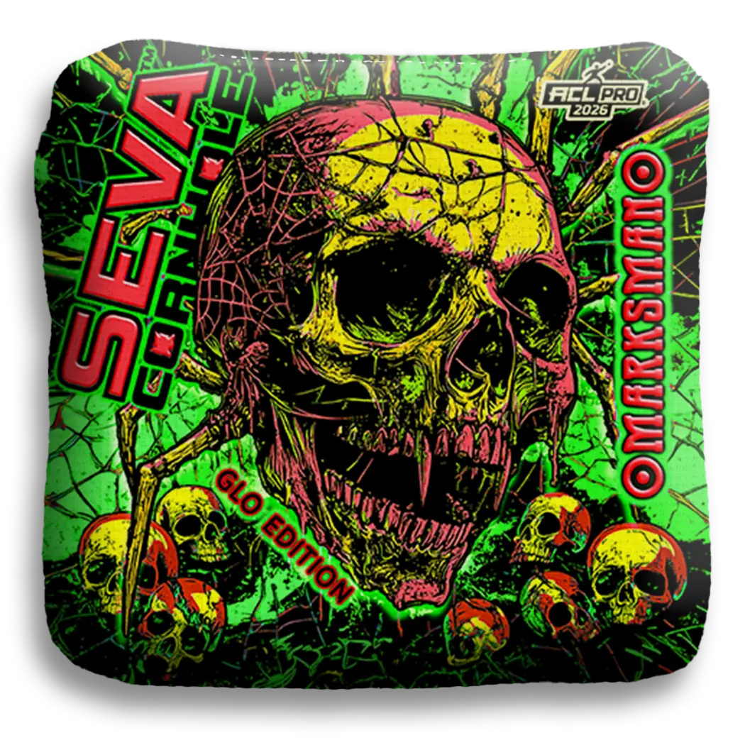SEVA Cornhole - Halloween Special GLO Edition - Set of 4 Cornhole bags