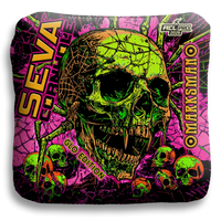 SEVA Cornhole - Halloween Special GLO Edition - Set of 4 Cornhole bags