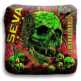 SEVA Cornhole - Halloween Special GLO Edition - Set of 4 Cornhole bags