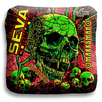 SEVA Cornhole - Halloween Special GLO Edition - Set of 4 Cornhole bags