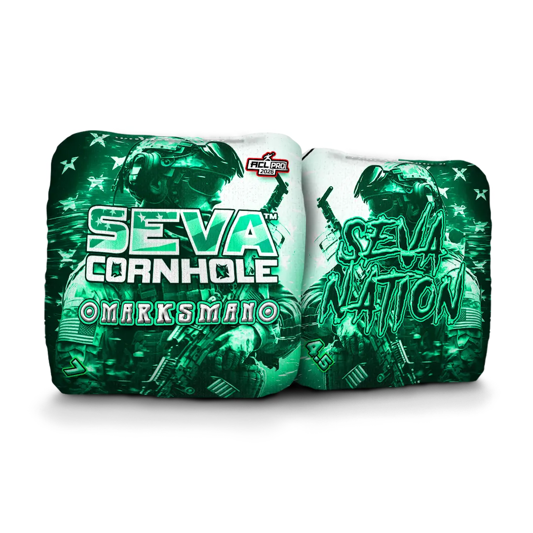 SEVA Cornhole - Marksman - Soldier - Set of 4 Cornhole Bags