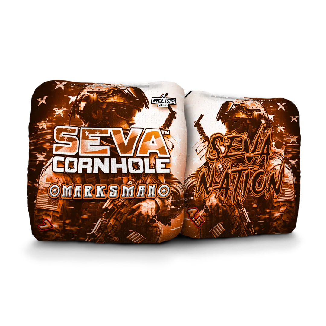 SEVA Cornhole - Marksman - Soldier - Set of 4 Cornhole Bags