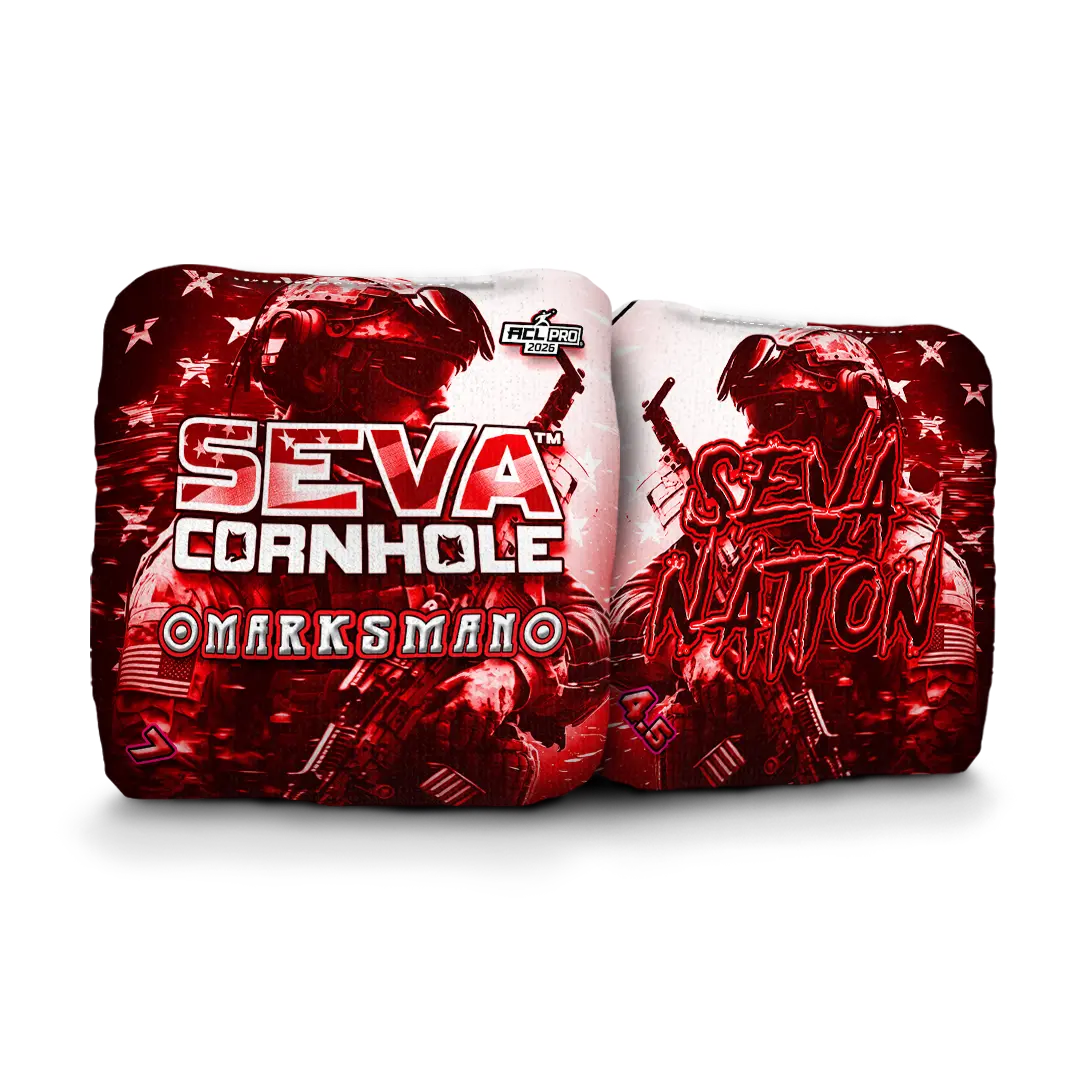 SEVA Cornhole - Marksman - Soldier - Set of 4 Cornhole Bags