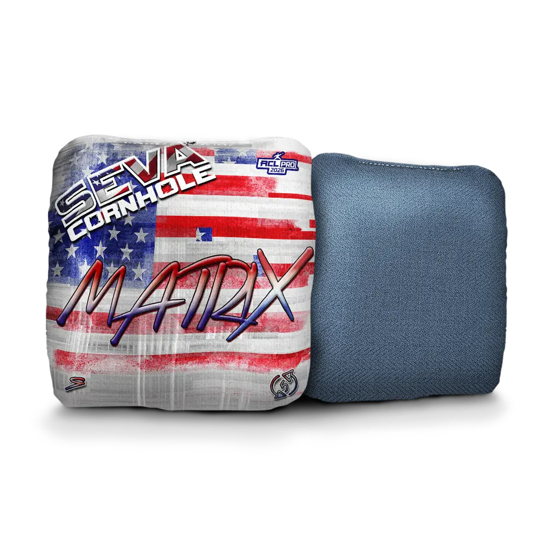 SEVA Cornhole - Matrix - Flag - Set of 4 bags