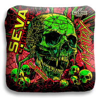 SEVA Cornhole - Halloween Special GLO Edition - Set of 4 Cornhole bags