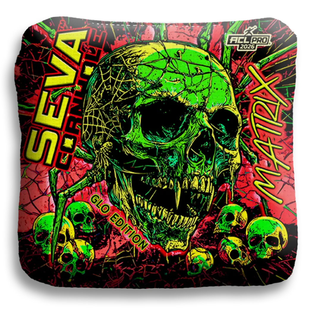 SEVA Cornhole - Halloween Special GLO Edition - Set of 4 Cornhole bags