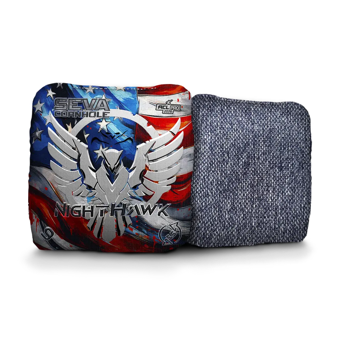 SEVA Cornhole - NightHawk Emblem Edition - Set of 4 Cornhole bags