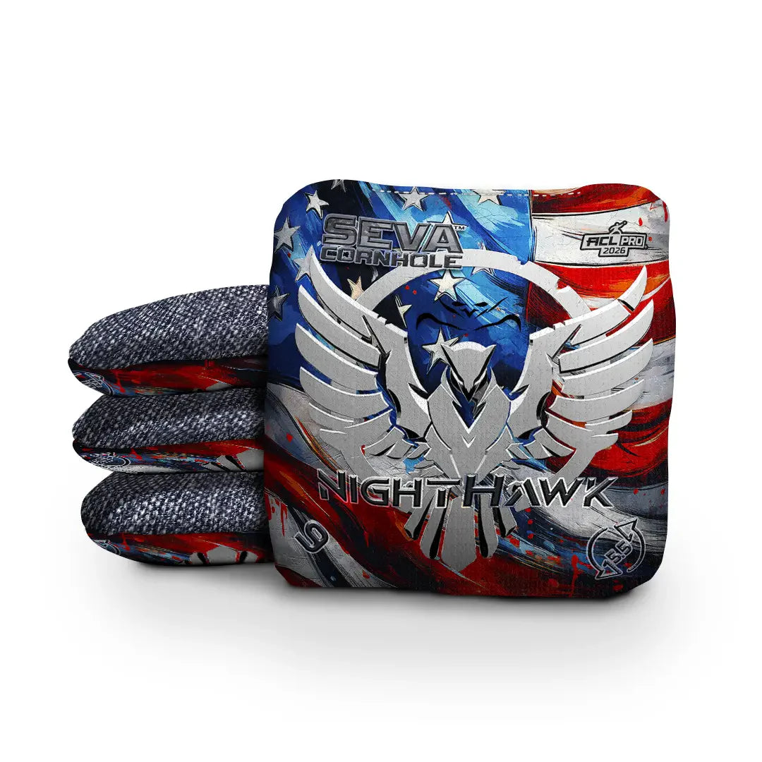 SEVA Cornhole - NightHawk Emblem Edition - Set of 4 Cornhole bags
