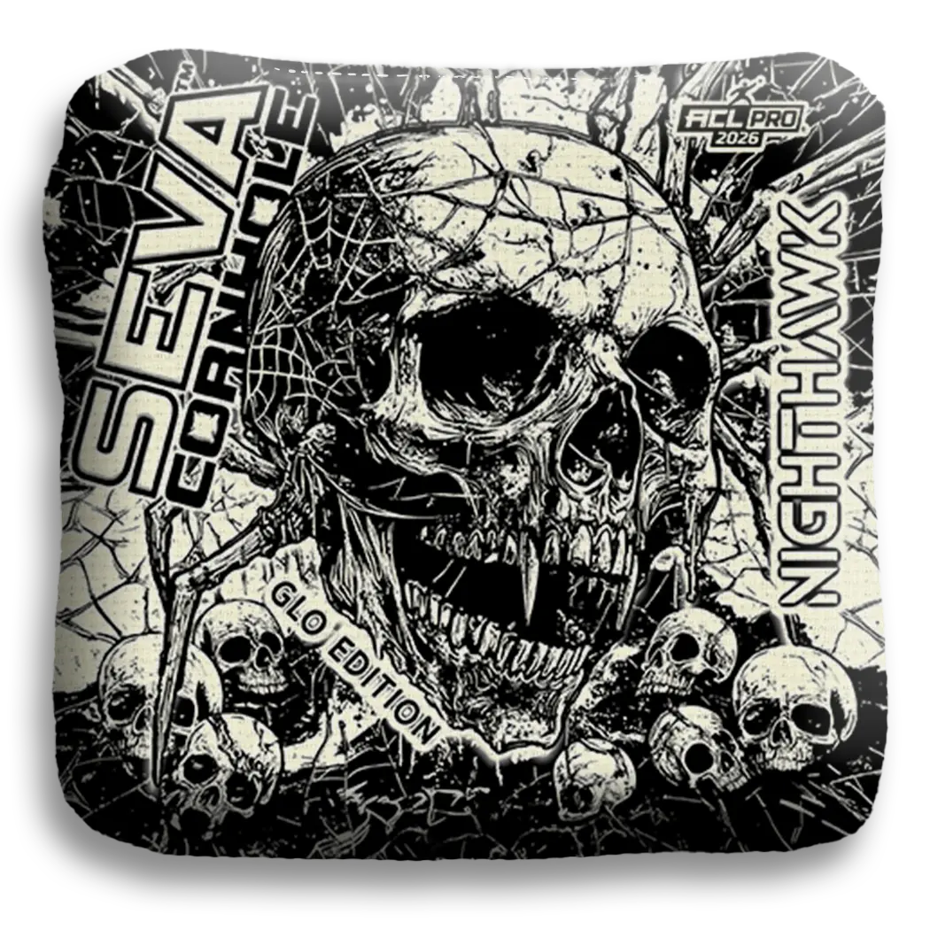 SEVA Cornhole - Halloween Special GLO Edition - Set of 4 Cornhole bags