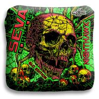 SEVA Cornhole - Halloween Special GLO Edition - Set of 4 Cornhole bags