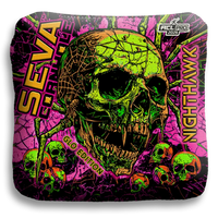 SEVA Cornhole - Halloween Special GLO Edition - Set of 4 Cornhole bags