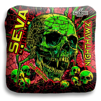 SEVA Cornhole - Halloween Special GLO Edition - Set of 4 Cornhole bags