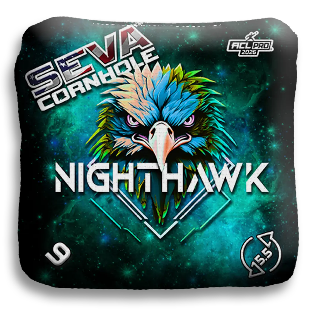 SEVA Cornhole - NightHawk Hawk Head Edition - Set of 4 Cornhole bags