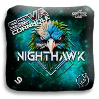 SEVA Cornhole - NightHawk Hawk Head Edition - Set of 4 Cornhole bags