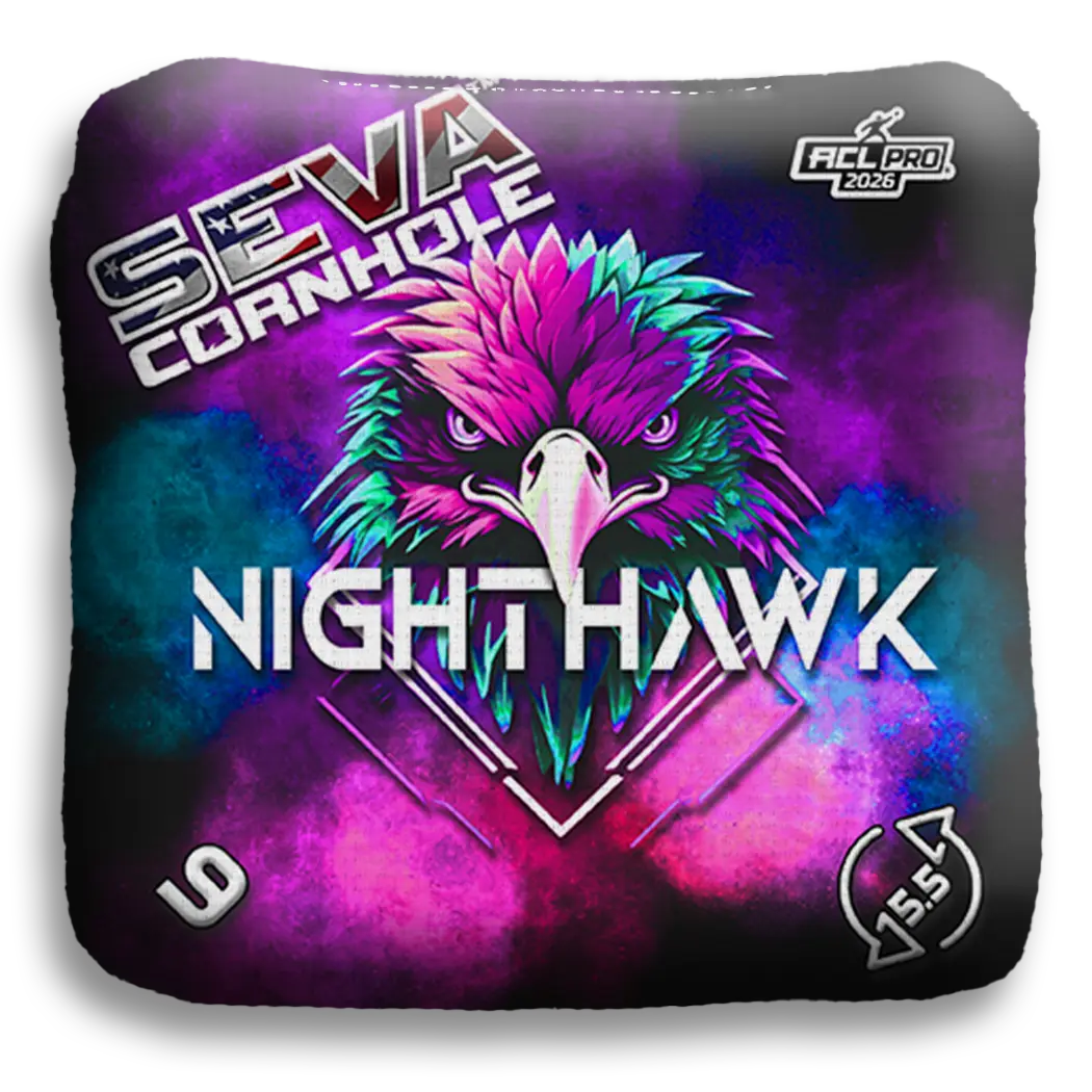 SEVA Cornhole - NightHawk Hawk Head Edition - Set of 4 Cornhole bags