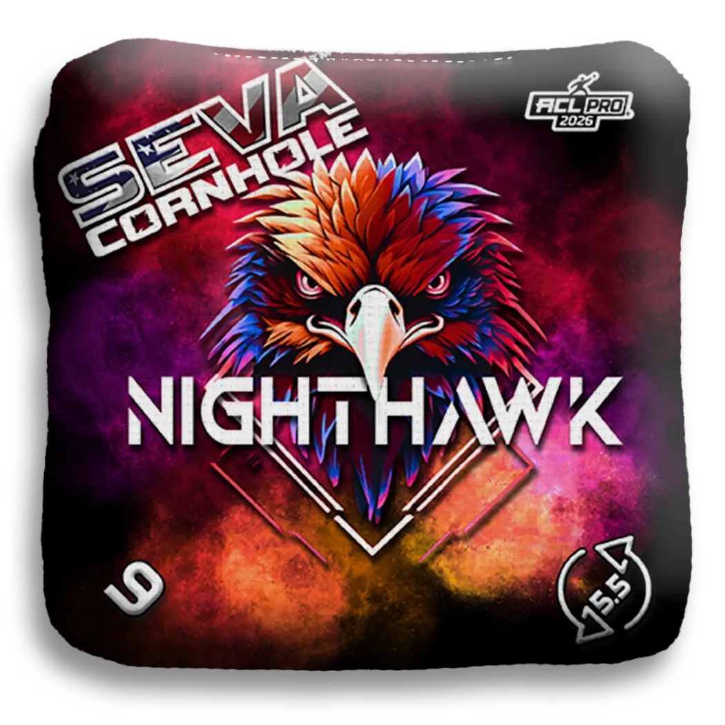SEVA Cornhole - NightHawk Hawk Head Edition - Set of 4 Cornhole bags