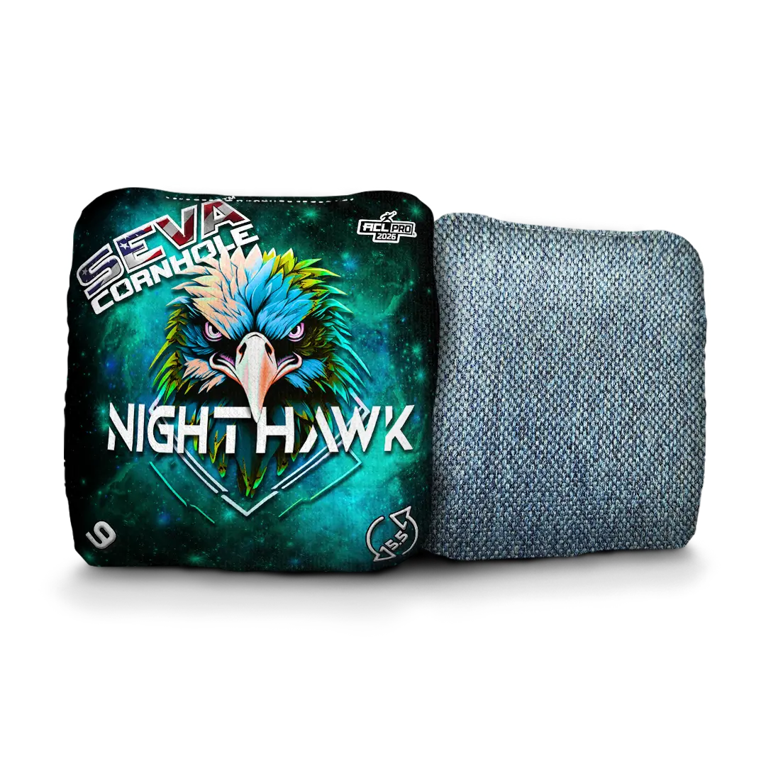 SEVA Cornhole - NightHawk Hawk Head Edition - Set of 4 Cornhole bags