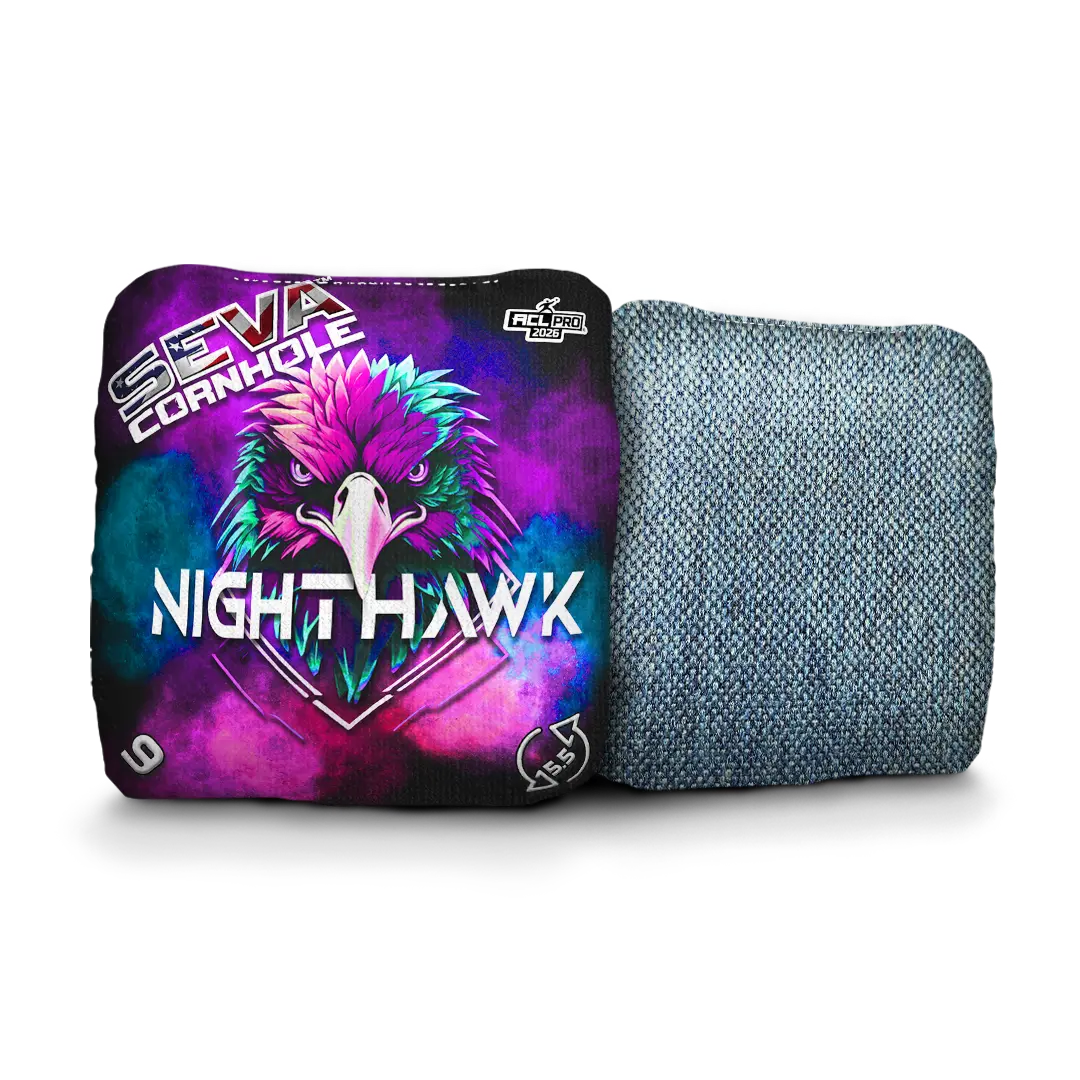 SEVA Cornhole - NightHawk Hawk Head Edition - Set of 4 Cornhole bags