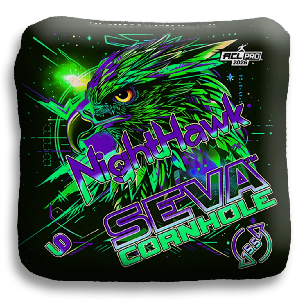 SEVA Cornhole - NightHawk - Retro - Set of 4 Cornhole bags