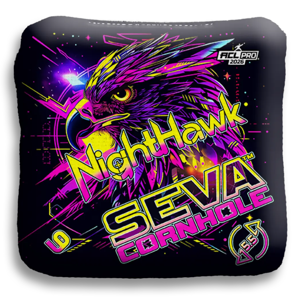 SEVA Cornhole - NightHawk - Retro - Set of 4 Cornhole bags