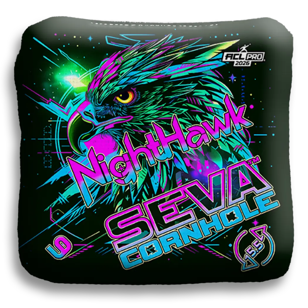 SEVA Cornhole - NightHawk - Retro - Set of 4 Cornhole bags