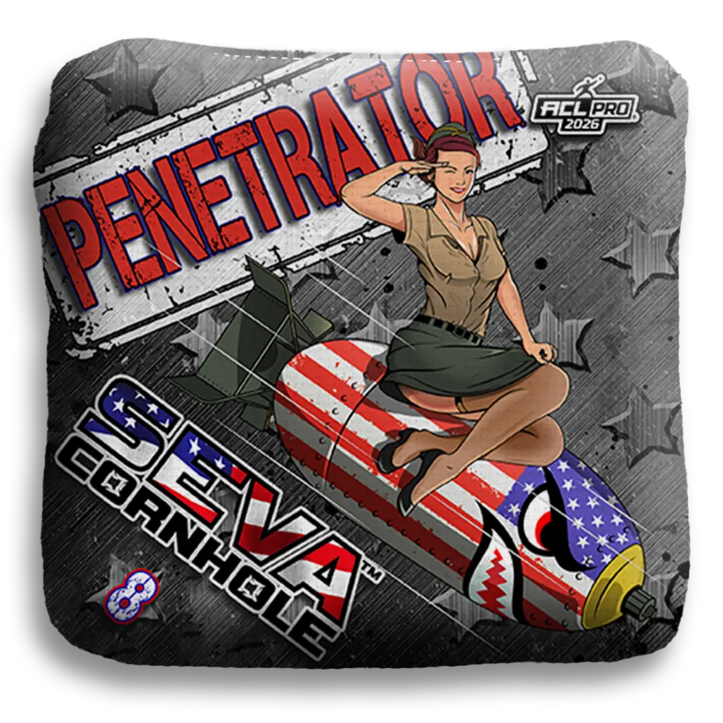 SEVA Cornhole - Penetrator - USA Salute - Set of 4 Cornhole Bags